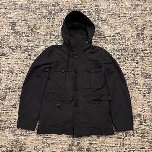 Billy Reid Navy Blue Hooded Jacket